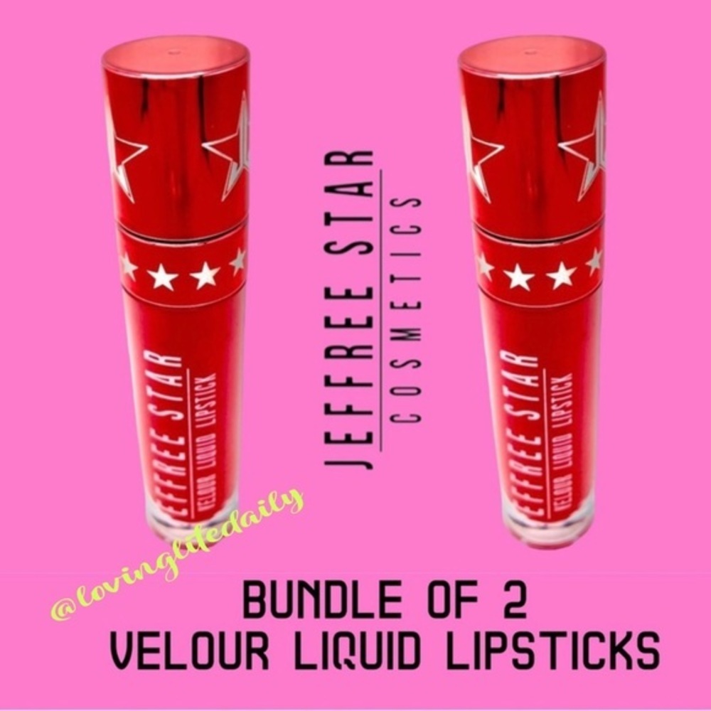 NWT 2 x Jeffree Star Pink Kitten Velour Liquid Lipstick Bundle